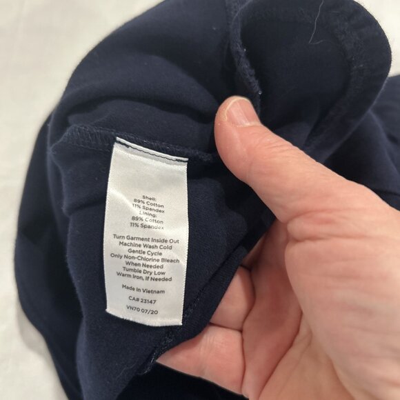 T by Talbots Womens Skort L Navy Blue Athleisure Zip Pockets Golf Pickleball - Picture 9 of 9